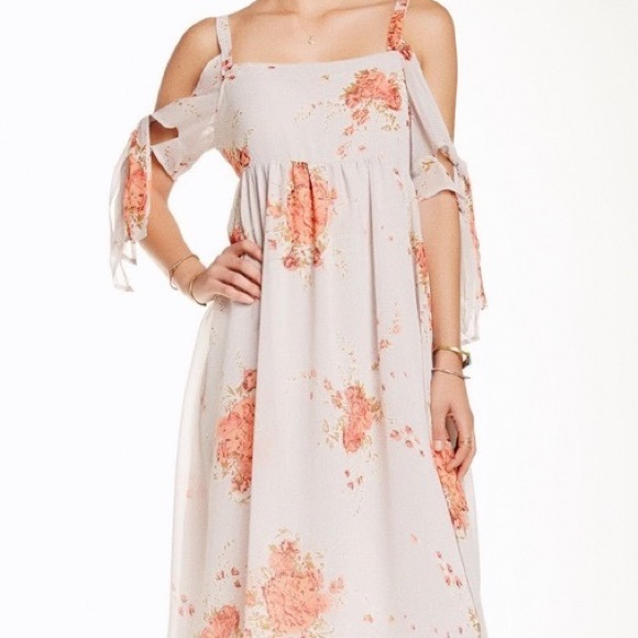 Free People Floral-Print Chiffon Midi Dress - Picture 2 of 10